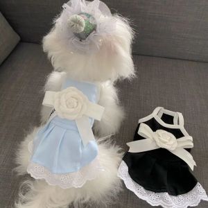 Abiti Fashion Flower Princess Gonna Abbigliamento per animali domestici Cani abiti da cani Costume per cani piccoli bulldog francesi abiti mascoti