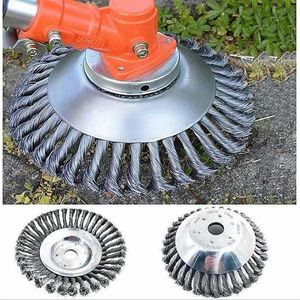 Dekorative Blumen Kränze Motorsense Kopf 8 6 Zoll Stahldraht Trimmer Gras Schneiden Rost Staub Entfernung Platte Garten Power To319R