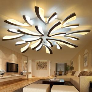 Plafoniere a led remote Lampada moderna Lampade da soffitto Home Light corpo in alluminio acrilico per 8-35 metri quadrati278E