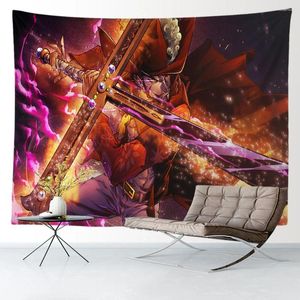 Tapestries Anime Tapestry Aesthetic Room Decor Japanses Animes Hippie Art Large Fabric Wall Hanging Bedroom Dormit Home Decoration