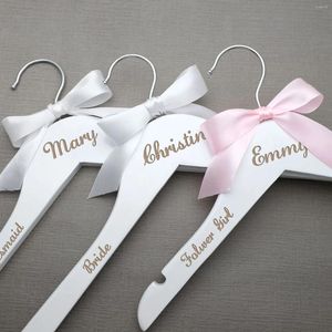 Kleiderbügel, individuell gestalteter Hochzeitskleid-Kleiderbügel, personalisierbar, personalisierbar, Brautgravur, Brautjungfern-Geschenk, Dusche