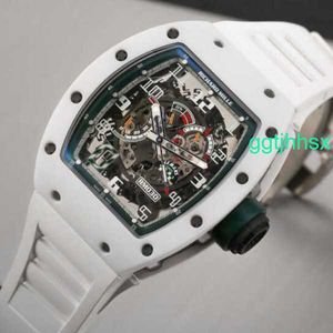 Designer Watch RM Wrist Watch Richardmillle Wristwatch RM030 White Ceramic Le Mans Limited Edition Fashion Leisure Business Sport