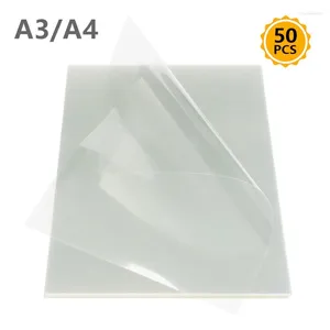 Window Stickers 50Pcs A3/A4 Inkjet Printing Film For Screen Films Paper PCB Printer Stencil Retain Ink Textiles Craft