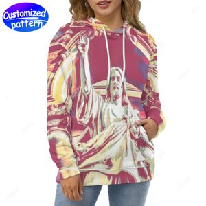 designer women Hoodies & Sweatshirts Jesus Custom patterned Loose double caps all printed as hoodies wholesale hoodie Men's Clothing Apparel big size s-6xl