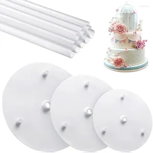 Bakeware Tools Multi-Layer Cake Support Straw Frame Stands Mold Tier Set Round Spacer Piling Bracket DIY Decor Pastry Tool For Kitchen