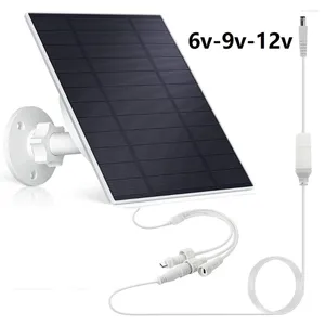 Outdoor Solar Panel Charger Kit Built In 5200mAh Battery 5W Mini Power 5V USB 6V 9V 12V Output For Security Camera