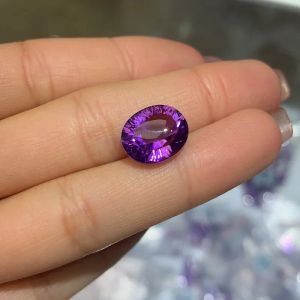 Edelsteine: 100 % echter natürlicher Amethyst, loser Edelstein für Schmuck, DIY, Großhandelspreis, VVS-Citrin, loser Stein, 10 x 14 mm