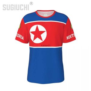 Tifosi Magliette e camicette Magliette da uomo Maglietta unisex della nazione Bandiera della Corea del Nord Magliette della Corea del Nord Maglia per uomo Donna Calcio Tifosi di calcio Regali T-shirt personalizzate