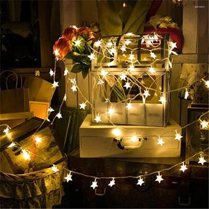 Strängar ECLH 3M 20 lysdioder Stjärnaformade LED Fairy String Lights Baby Home Decor Lighting For Christmas Wedding Holiday Party Decoration