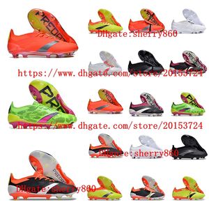 Fußballschuhe Accuracyes+ Elitees Zungen FG Boots Metall Spikes Fußball -Stollen Herren kriege Designer Fußballstiefel Scarpe Calcio Accuracyes