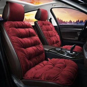 Car Seat Covers Winter Thicken Warm Plush Cover Universal Super Soft Cushion Protector Pad Anti-slip Mat Auto Interior Accessories