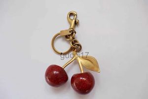 Keychain Cherry Style Red Color Chapstick Wrap Lipstick Cover Team Lipbalm Mysiga/väska delar Mode Uaqu Albm Albm J93W