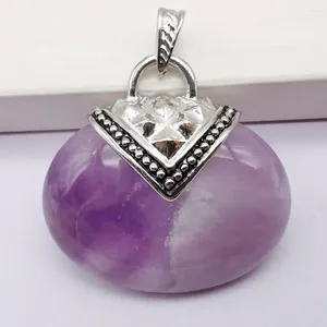 Pendanthalsband Amethyst Stone Bead Jewelry for Woman Gift S614
