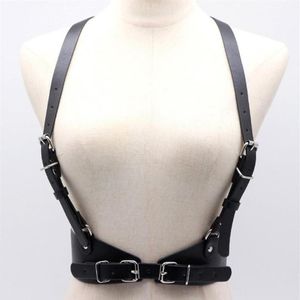 Belts Fashion Pu Leather Body Bondage Female Punk Style Harajuku O-Ring Garters Belt Cage Sculpting Harness Waisband Strap Suspend265l