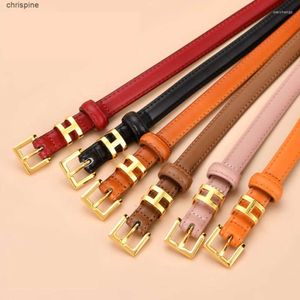 Belts Western Fashion Women Leather Belt Alloy Pin Buckle Versatile Skirt Jeans Casual Pants Black Red Orange Pink White Brown Khaki 10A