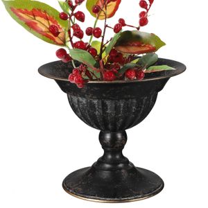 European Style Metal Rustic Flower Arrangement Vase Wedding Urn Trophy Dried Iron Planter 240127