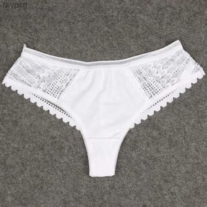 Other Panties Rorychen Euro Size Thong For Women Sexy Brazilian G String Rose Flower Lace Print Romantic Underwear Lingerie YQ240130