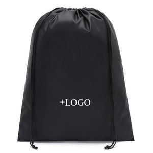 Eco amigável reutilizável oxford saco de cordão à prova dwaterproof água impressão personalizada sacos de presente viagem praia sapato pano sacos de embalagem294a