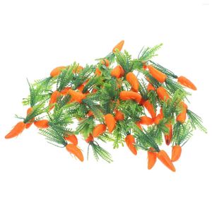 Flores decorativas acessórios para casa simulados cenoura plástico ornamentos vegetais artificiais para festa