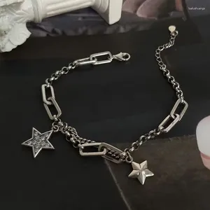 Charm Bracelets Vintage Punk Hiphop Crystal Tassel Star Bracelet &Bangle For Women Elegant Jewelry Gift Sl275