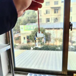 Ljuskrona Crystal 1 st Clear Glass Mosaic Egg Pendants Sun Catcher Parts Diy Wind Chime For Home Wedding Curtain Decoration