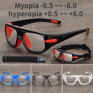 Vuxna Sportsglasögon för basketfotboll Baseballglasögon Antiimpact Men Fitness Training Cycling Eyewear Myopia Hyperopia 240124