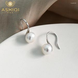 Dangle Earrings ASHIQI Natural Freshwater Pearl Drop Real 925 Sterling Silver Jewelry For Women