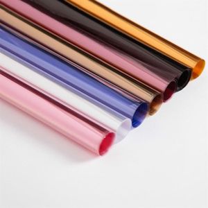 Whole-Korean Gift Wrapping Cellophane Series Flower Packing Paper Bouquet Packaging Paper Florist Transparent Material 10pcs l201T