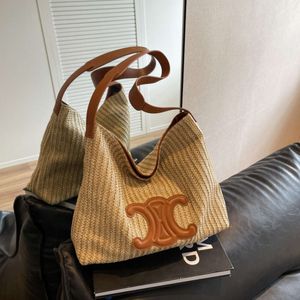 Summer for Women New Fashion Tote Ethnic Style Large Capacity One Shoulder Grass Woven Bag 2024 Design Fashion 78% Off Store wholesale