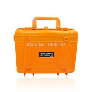 カメラビデオ機器を運ぶカメラビデオ機器用のフォーム付きの全防湿ハードケースブラックオレンジABSプラスチックシールセーフティポータブル243Q