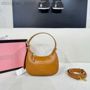 7A Qualidade Miui Wander Bolsa de Ombro Tote Designer Bag para Mulheres Homem Couro Luxurys Bolsas Top Handle Mini Cross Body Clutch Bolsa Pochette Half Moon Bags