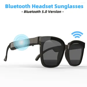 Smart Wireless Bluetooth 5.0 Headset Music Glasses Outdoor Cycling Sunglasses Headphones Sports Earphones Built-in Speaker