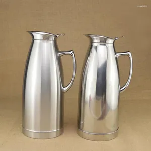 Vattenflaskor 2L högkvalitativt rostfritt stål Dubbel väggvägg Vakuumkolv Europa Style Belly Form Thermos Kettle