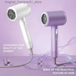 Hair Dryers Hair Dryer 2400w High Speed Hair Dryer Hotel Home Hot And Cold Air Barber Shop Blue Light Does Not Hurt Hair Blower 3 Levels Q240131