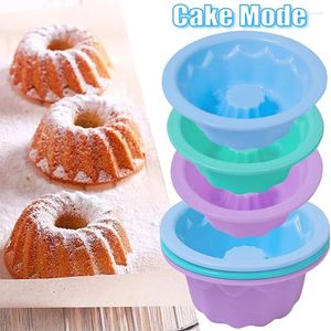 Bakformar silikon kakor formar runda muffin cupcake pudding bakverk diy mögel bröd mousse dessert kök baksida gör dekoration