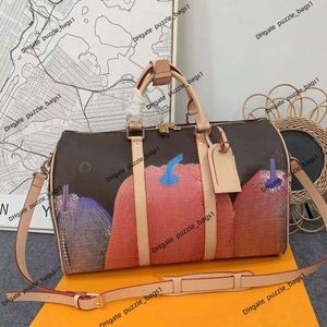 Borsone di alta marca borsa a spalla singola marchio di moda per uomo e donna Nuova borsa da viaggio unisex Graffiti Zaino per il trasporto di borse a tracolla con una spalla