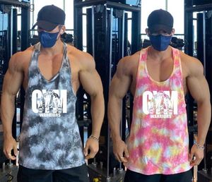 Men's Tank Tops Summer Camouflage Mens Muscle Vest Y Back Gym Clothing Bodybuilding Fitness Tank Top Sleeveless Shirt Workout Stringer Singlets YQ240131