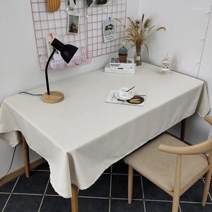 Table Cloth Cotton Linen End Mat Solid Color Tablecloth Waterproof ZJ219