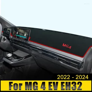 Acessórios interiores para MG 4 MG4 EV elétrico EH32 Mulan 2024 Capas de painel de carro Evite almofada de luz Tapetes anti-UV Tapetes antiderrapantes