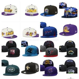 Boll Caps Designer Hats Alla lag logo Snapbacks Man Woman Cotton Brodery Football Baskball Stängt Mesh Flex Beanies Fisherman Ha Dhdyp