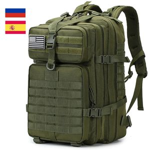 48L25L Tactical Military Ryggsäck Camping Trekking Fishing Bag Waterproof Rucks Män stor kapacitetsresor Jakt 240119