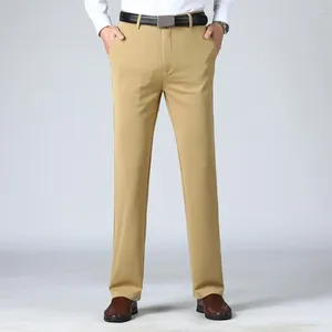 Men's Pants Trousers Formal Business Style With Soft Breathable Fabric Multiple Pockets For Comfortable All-day Wear Regular Fit