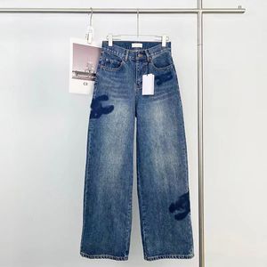 Women's Jeans designer Letters Printed JeanStraight Pants Summer Fashion Denim Designer Straight designer jeans for Woman 1SA8