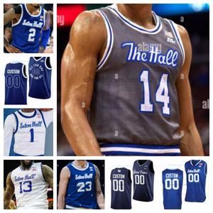 Seton Hall Basketball Jersey NCAA zszytą koszulkę Dowolne nazwisko Numer Men Men Men Kobiet Młodzież Haft Jaden Bediako Gionn Swann Isaiah Coleman Malachi Brown Jaquan Harris