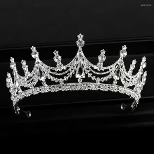 Аксессуары для волос повязка на голову в стиле барокко для невесты обруч принцесса девушка свадебные короны алмазная тиара модные украшения корейский стиль диадемы