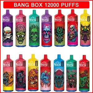 Originale Bang Box 12000 soffi monouso Vape Pen Mesh Coil 23ml Pod Batteria ricaricabile Cigs elettronici Puff 14K 0% 2% 3% 5% Vape Bar monouso 650mAh