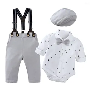 Kläder sätter rompers för pojkar kläder hatt mamma barn spring född baby saker födelse kostym en bit kostym spädbarn jumpsuits kläder