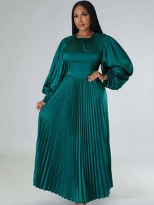 Plus -klänningar eleganta för kvinnor Autumn Winter Maxi Dress Ladies Traditionella kläder Fairy Party Dreaes