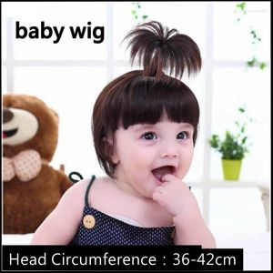 Hårtillbehör barn peruker baby toupee för flickor småbarn huvudbonad pojke huvudbonad spädbarn huvudbonnar barn huvud huva täckningar