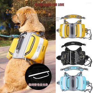 Dog Collars 2024 Pet Saddle Bag Backpack Medium Large Big Dogs Carrier For Outdoor Hiking Camping Training Snack Food